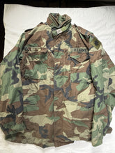 将图片加载到图库查看器,Vintage US Military M65 Cold Weather Field Jacket Woodland Camo Propper 2XL