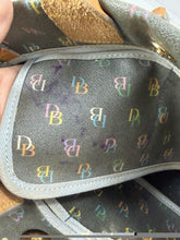 गैलरी व्यूवर में इमेज लोड करें, Vintage Dooney & Bourke Rainbow DB Monogram Drawstring Tote Bag Y2K Tassels