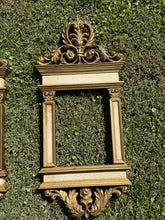 Load image into Gallery viewer, Vintage Syroco Gold Gilt Ornate Pier Mirror Picture Frames 5x7 MCM Pair