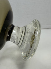Charger l'image dans la galerie, Vintage MCM Avocado Green Art Glass Lidded Compote Bubble Pedestal Dish