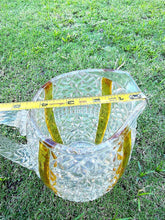 Load image into Gallery viewer, Antique 1885 George Duncan Ellrose Amberette EAPG Glass Water Pitcher
