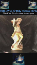 Load and play video in Gallery viewer, Vintage HOMCO #1258 “Tuscany Boy with Grapes” Porcelain Figurine – 1970s Hand-Painted Bisque Collectible