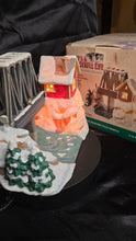 Load image into Gallery viewer, Enesco “It’s a Wonderful Life” Illuminated Village – The Bedford Falls Bridge w/ Box & Certificate