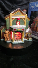Load image into Gallery viewer, Feathers & Fur Woodcraft – Rustic Lighted Porcelain Village Shop (Wildlife Lodge Series)