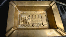 Load image into Gallery viewer, Vintage Solid Brass San Francisco Cable Car Ashtray, Heavy Souvenir Tray from India, Powell & Market St. Collectible