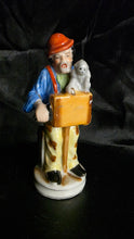 Load image into Gallery viewer, Vintage Occupied Japan Porcelain Figurine – Organ Grinder with Monkey (1945–1952)