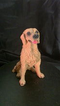 Load image into Gallery viewer, Vintage Golden Retriever Figurine – Smiling Resin Dog Statue with Lifelike Detail