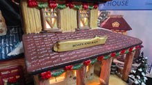 Load image into Gallery viewer, Lighted Porcelain “Boats & Bait” Holiday Village Marina House – Illuminated Collectible