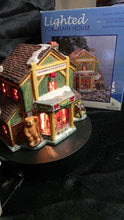Load image into Gallery viewer, Feathers & Fur Woodcraft – Rustic Lighted Porcelain Village Shop (Wildlife Lodge Series)