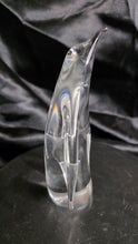 Load image into Gallery viewer, Vintage Clear Glass Penguin Figurine - Elegant Crystal Sculpture