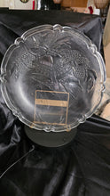 Load image into Gallery viewer, Vintage Arcoroc France Embossed Christmas Bell Glass Platter - Elegant Holiday Design