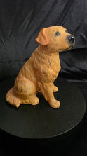 Load image into Gallery viewer, Vintage Golden Retriever Dog Figurine – Hand-Painted Resin Sculpture – Loyal Companion Collectible