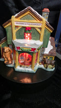Load image into Gallery viewer, Feathers & Fur Woodcraft – Rustic Lighted Porcelain Village Shop (Wildlife Lodge Series)