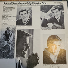 Load image into Gallery viewer, John Davidson My Best to You Original Vinyl Record
