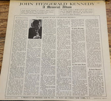 Load image into Gallery viewer, John F Kennedy Memorial Album Original Vinyl