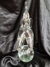 Load image into Gallery viewer, Vintage Licio Zanetti Murano Art Glass Elephant Sculpture - 16" Italian Clear Glass Figurine with Controlled Bubbles