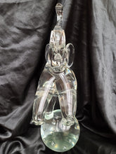 Load image into Gallery viewer, Vintage Licio Zanetti Murano Art Glass Elephant Sculpture - 16" Italian Clear Glass Figurine with Controlled Bubbles