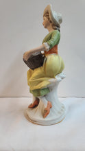 Load image into Gallery viewer, Vintage HOMCO #1258 “Vineyard Harvest” Porcelain Figurine – Hand-Painted Lady with Grapes Collectible