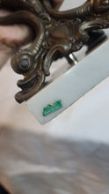 Load image into Gallery viewer, Vintage Crystal Glass Candy Dish With Solid Brass Stand