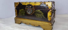 Cargar imagen en el visor de la galería, Treasure Chest with Gold Trim 10" x 6" x 6"