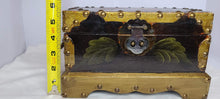 Cargar imagen en el visor de la galería, Treasure Chest with Gold Trim 10" x 6" x 6"