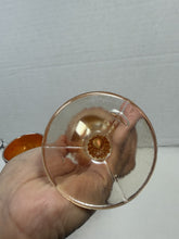 Load image into Gallery viewer, Vintage Fenton Marigold Carnival Glass Orange Tree Pattern Wine Goblets Pair
