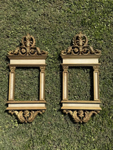 Load image into Gallery viewer, Vintage Syroco Gold Gilt Ornate Pier Mirror Picture Frames 5x7 MCM Pair

