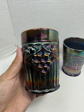 Load image into Gallery viewer, Antique Fenton Northwood Iridescent Carnival Glass Tumblers Floral Lot
