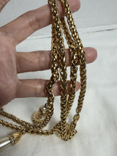 Charger l'image dans la galerie, Vintage Givenchy Paris New York Gold-Tone Faux Pearl Charm Station Necklace
