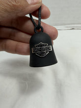 गैलरी व्यूवर में इमेज लोड करें, Harley-Davidson Matte Black Guardian Gremlin Ride Bell Silver Logo Motorcycle
