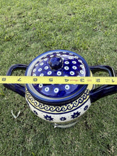 Load image into Gallery viewer, Authentic Boleslawiec Polish Pottery Fermenting Crock Lid Handles COA Poland

