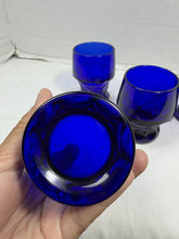 Load image into Gallery viewer, Vintage Viking Glass Georgian Cobalt Blue 10oz Tumbler Drinking Glasses Set of 4

