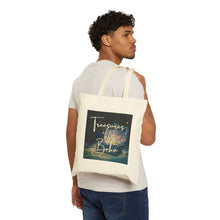 गैलरी व्यूवर में इमेज लोड करें, Treasures of Boho Canvas Tote Bag — Bohemian Market &amp; Beach Beachcomber Bag
