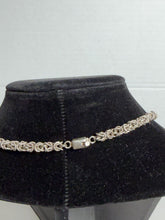 Load image into Gallery viewer, Vintage Taxco Mexico 925 Sterling Silver Byzantine Chainmail Necklace 42.3g
