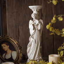 将图片加载到图库查看器，Athenian Goddess Sculpture Candle Holder
