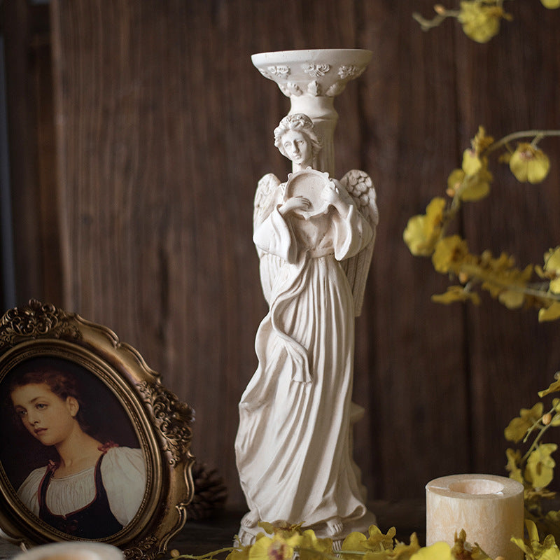 Athenian Goddess Sculpture Candle Holder