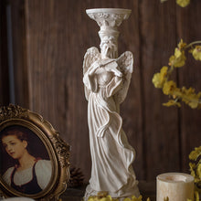 将图片加载到图库查看器，Athenian Goddess Sculpture Candle Holder
