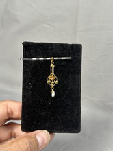 Charger l'image dans la galerie, Antique Art Nouveau 10K Gold Natural Pearl &amp; Gemstone Pendant
