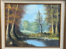 将图片加载到图库查看器，Signed Oil Painting on Canvas "Autumn Landscape" by Bernoy — Impressionist Original
