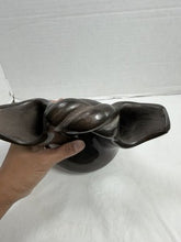 Load image into Gallery viewer, Vintage Native American Santa Clara Pueblo Blackware Wedding Vase  7.5” Tall
