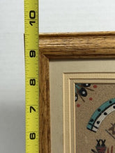 Charger l'image dans la galerie, Vintage Framed Navajo Style "Whirling Logs" Sand Painting
