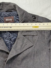 Load image into Gallery viewer, Michael Kors Men’s XXL Gray Wool Button Down Insulated Peacoat Overcoat Jacket
