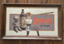 गैलरी व्यूवर में इमेज लोड करें, Vintage 1070s/1980s Kahlúa Coffee Liqueur Mirror Bar Sign 14”x24”
