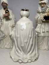 将图片加载到图库查看器，Vintage Bon-Ton Jade Porcelain Nativity Set Featuring The Three Wise Men. Rare
