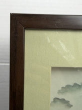 Load image into Gallery viewer, Vintage Framed Japanese Oshie 3D Fabric Art — Geisha with Folding Fan Shadow Box
