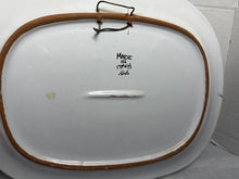 Load image into Gallery viewer, Vintage Nino Parrucca Italian Ceramic Plate Grape Harvest 17”x 14”
