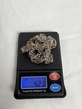 गैलरी व्यूवर में इमेज लोड करें, Taxco Mexico 925 Sterling Silver Byzantine Chainmaille  Vintage Necklace 42.3g
