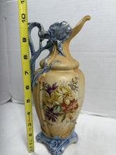Charger l'image dans la galerie, Antique Robert Hanke Austria Art Nouveau Porcelain Floral Ewer, 10.5"

