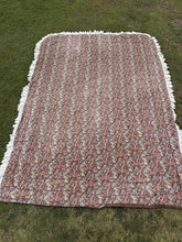 Charger l'image dans la galerie, Vintage French-Style Floral Fabric with Eyelet Ruffle Edge | Cotton Blend
