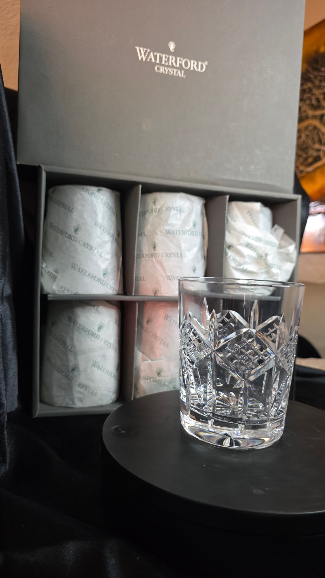 Waterford Crystal 6-Piece Grainne Tumbler Set – Sparkling Cut Crystal Elegance in Original Presentation Box